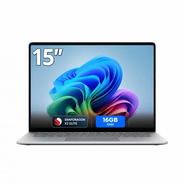 Main image of Microsoft - Surface Laptop - 15" 3K Touchscreen - Snapdragon X2 Elite (12 Core) 2026 - 16GB Memory - 1TB Storage - Platinum