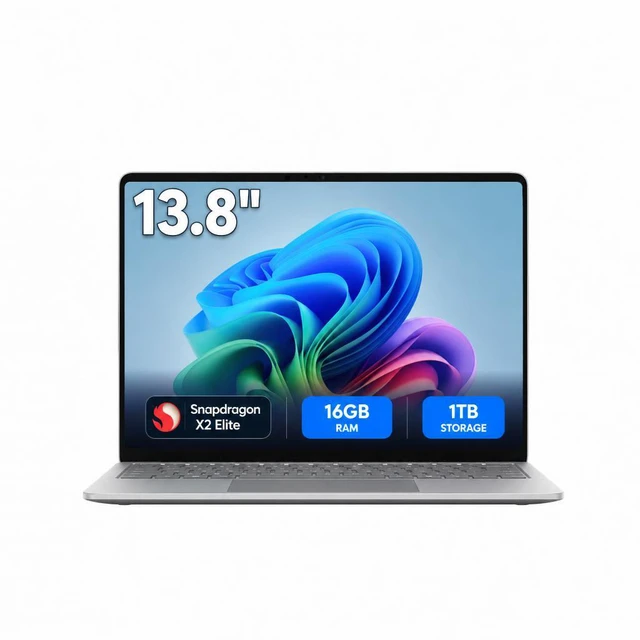 Main image of Microsoft - Surface Laptop - 13.8" 2K Touchscreen - Snapdragon X2 Elite (12 Core) 2026 - 16GB Memory - 1TB Storage - Platinum