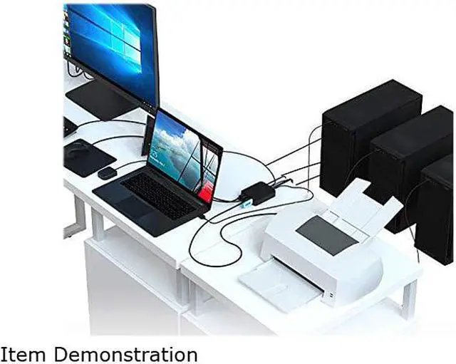 Alt view image 7 of 7 - SABRENT USB 2.0 Sharing Switch up to 4 Computers and Peripherals LED Device Indicators (USB-USS4)