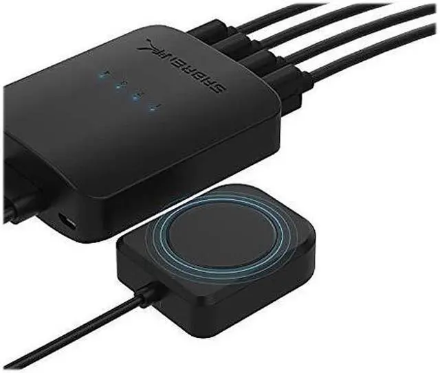 Alt view image 4 of 7 - SABRENT USB 2.0 Sharing Switch up to 4 Computers and Peripherals LED Device Indicators (USB-USS4)