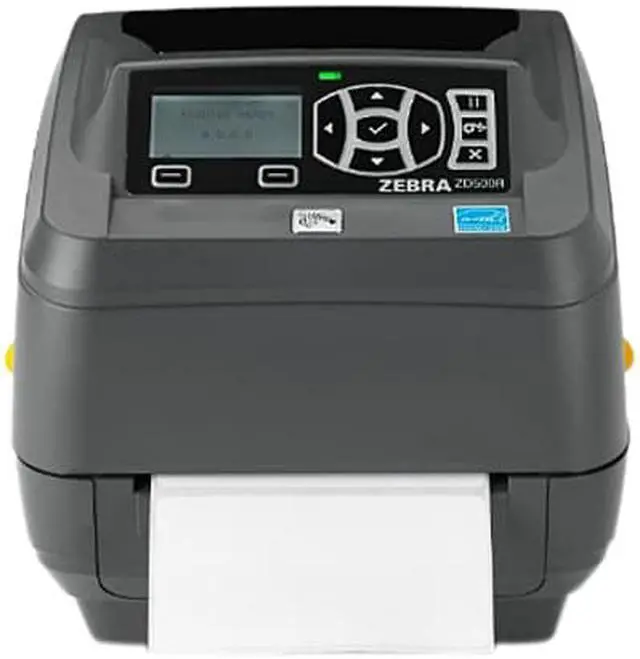 Alt view image 2 of 3 - Zebra ZD500R 4" Desktop Thermal Transfer Label Printer, 300 dpi, USB, Serial, Centronics Parallel, Ethernet/802.11abgn & Bluetooth, RFID-UHF US/Canada, Dispenser (Peel) - ZD50043-T113R1FZ