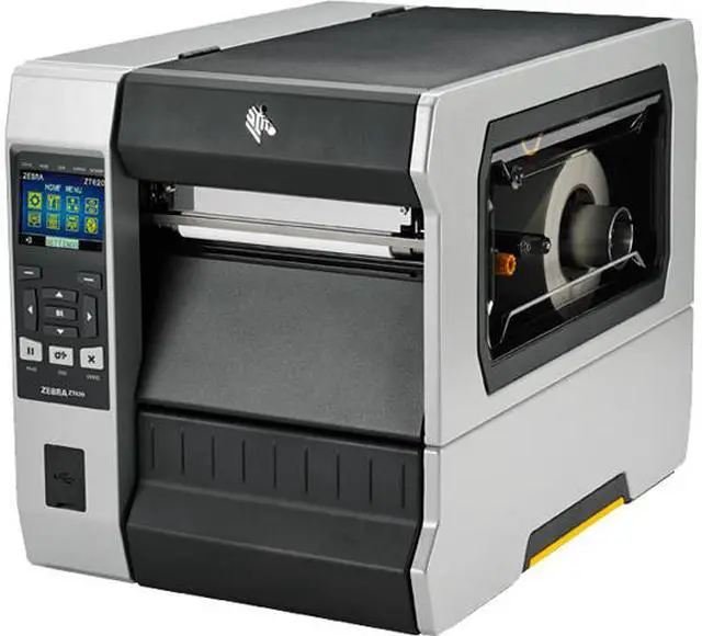 Main image of Zebra ZT620 6" Thermal Transfer Label Printer with Color Screen, 300dpi, Serial, USB, Gigabit Ethernet, Bluetooth 4.0, USB Host, Tear, ZPL – ZT62063-T010100Z