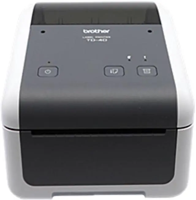 Main image of Brother TD-4420DN 4.3” Desktop Network Direct Thermal Label, Tag, Wristband, and Receipt Printer, 203 dpi, 64MB Flash/256MB SDRAM, USB, Serial, Ethernet LAN, Tear Up, Peeler, Cutter, ZPL II