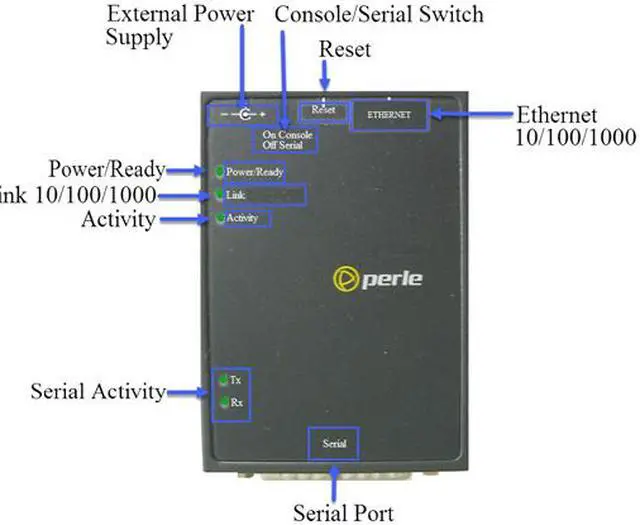 Alt view image 2 of 2 - Perle IOLAN DS1T G9 Serial Device Server