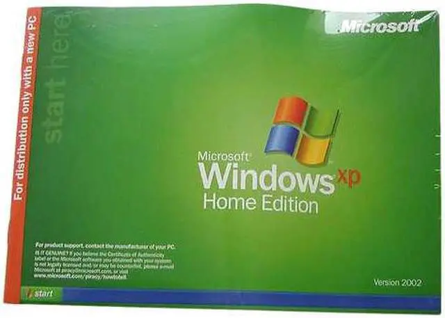 Main image of Microsoft Windows XP Home Edition Full Version OEM for PC - OEM