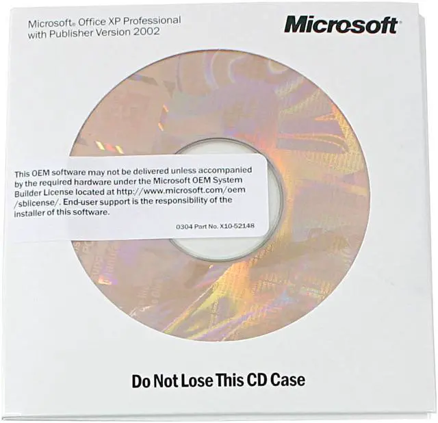 Main image of Microsoft Office XP Professional with SP3 and MS Publisher - OEM