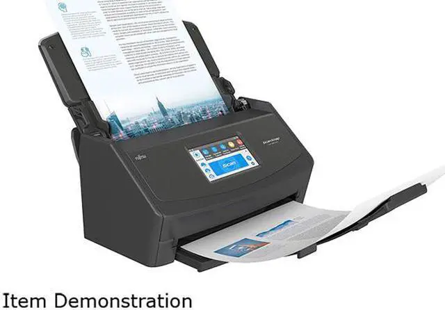 Alt view image 3 of 6 - Fujitsu ScanSnap iX1500 Touch Screen Scanner For PC and MAC Black (PA03770-B105)