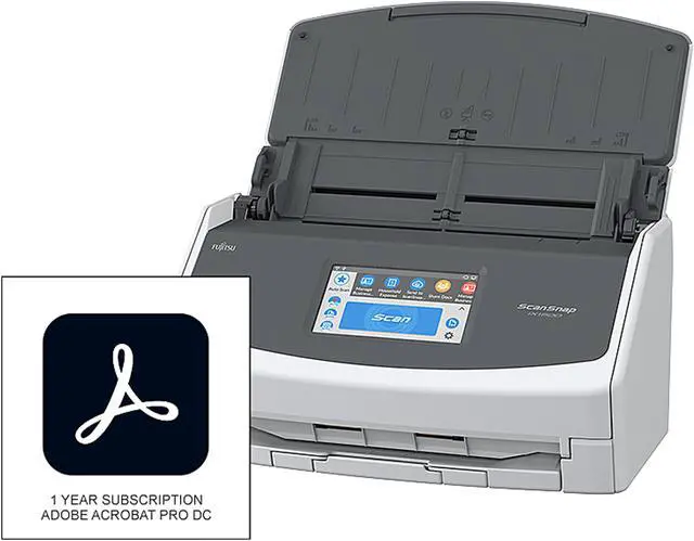 Alt view image 6 of 6 - Fujitsu ScanSnap iX1500 Deluxe with Adobe Acrobat DC Pro CG01000-299401, White