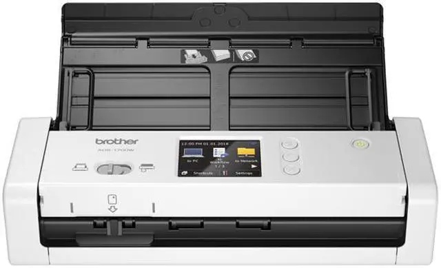 Alt view image 3 of 6 - Brother ADS-1700W Wireless Compact Desktop Scanner - 48-bit Color - 25 ppm (Mono) - 25 ppm (Color) - Duplex Scanning - USB