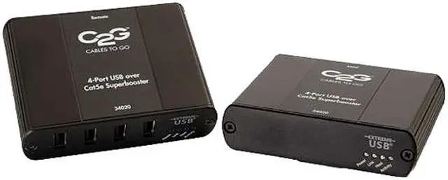 Main image of C2g 4-Port Usb 2.0 Over Cat5 Extender