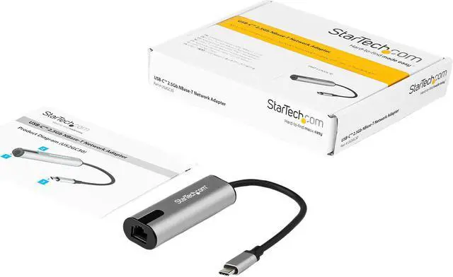 Alt view image 5 of 5 - StarTech USB 3.0 Type-C to 2.5 Gigabit Ethernet Adapter US2GC30