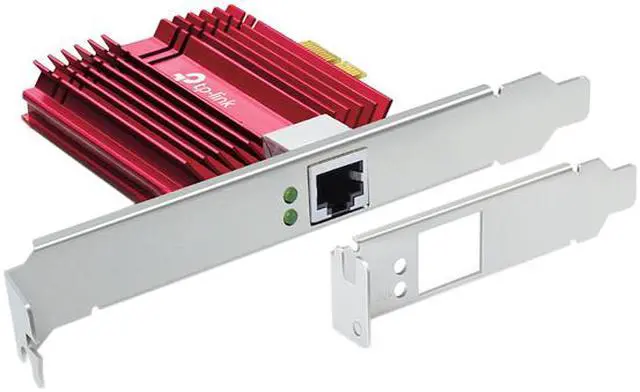 Alt view image 2 of 9 - TP-Link 10Gbps PCIe Network Card (TX401) - PCIe to 10 Gigabit Ethernet Network Adapter, Supports Windows 10/8.1/8/7, Windows Servers 2019/2016/2012 R2, and Linux, Including a CAT6A Ethernet Cable