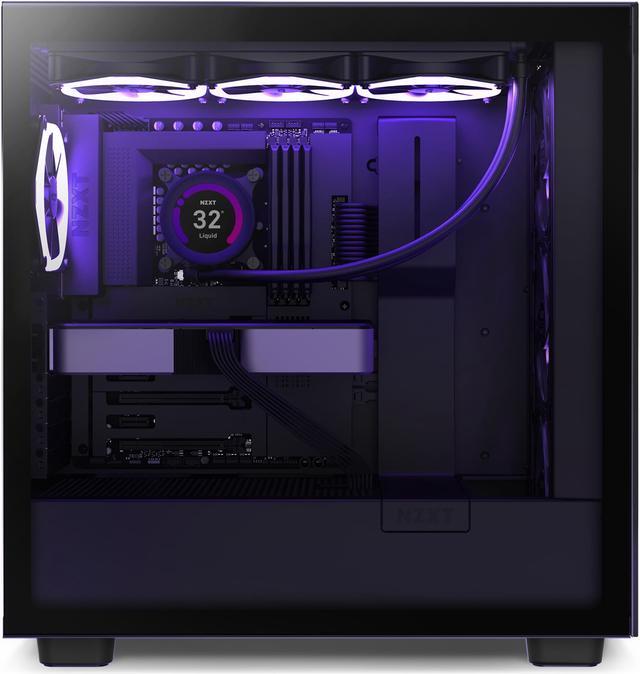Alt view image 7 of 10 - NZXT Aer F140 RGB Black Twin Pack - 2x Fan & RGB Lighting Controller - High Performance Airflow Fans