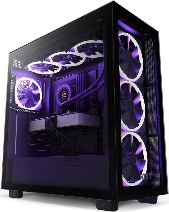 Alt view image 8 of 10 - NZXT Aer F140 RGB Black Twin Pack - 2x Fan & RGB Lighting Controller - High Performance Airflow Fans