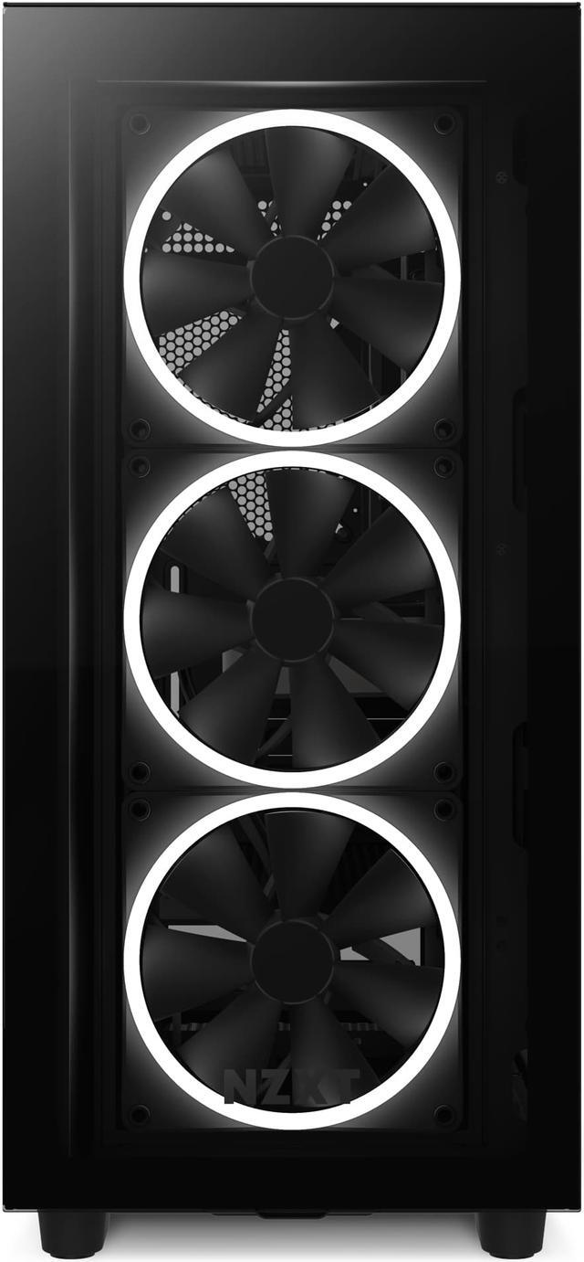 Alt view image 9 of 10 - NZXT Aer F140 RGB Black Twin Pack - 2x Fan & RGB Lighting Controller - High Performance Airflow Fans