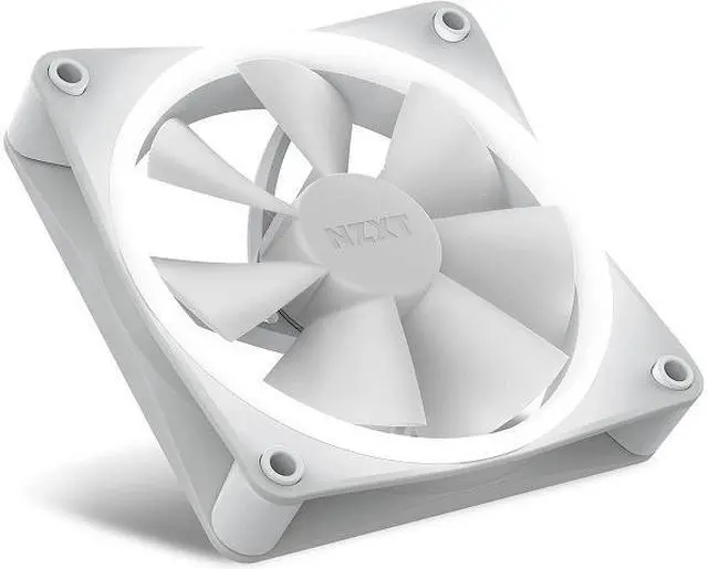 Alt view image 3 of 10 - NZXT F120 RGB Fans - RF-R12TF-W1- Advanced RGB Lighting Customization - Whisper Quiet Cooling - Triple (RGB Fan & Controller Included) - 120mm Fan - White