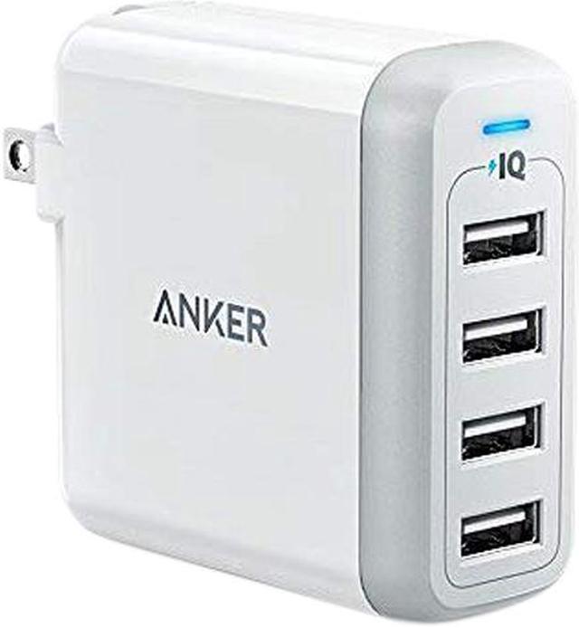 USB Wall Charger Anker Dual Port 24W Power Adapter PowerIQ Charge