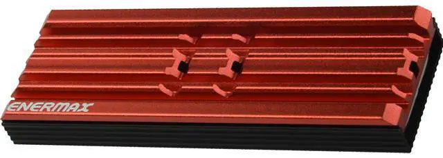 Main image of Enermax M.2 2280 NVMe SSD Heatsink, Double-Sided Heat Sink, with Thermal Silicone Pad for PC / PS5 Cooling - Red