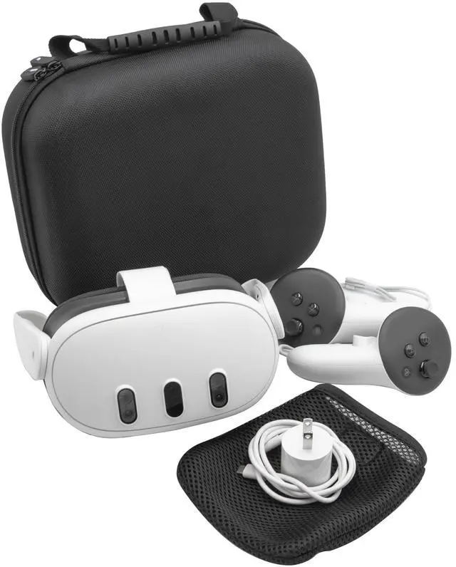 Alt view image 2 of 5 - CASEMATIX - Hardshell Protection Case for Meta Quest 3S, 3 and 2 VR Headsets - Black