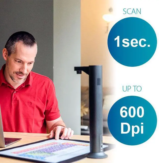 Alt view image 2 of 4 - IRIS IRISCan Desk 7 Business 24 bit CMOS 5696 x 4272 pixels (24MP) Camera All-in-One Scanner