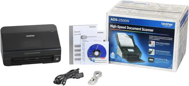 Alt view image 9 of 9 - Brother ImageCenter ADS-2500W Dual CIS 600 x 600 dpi Duplex High-Speed Network Desktop Scanner