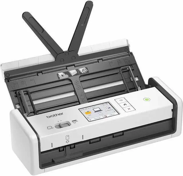 Alt view image 3 of 4 - Brother ADS -1800W Sheetfed Scanner - 600 dpi Optical - PC Free Scanning - Duplex Scanning - Wireless LAN - Desktop - USB  White  ADS1800W