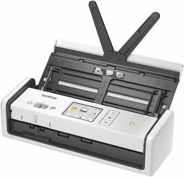 Alt view image 2 of 4 - Brother ADS -1800W Sheetfed Scanner - 600 dpi Optical - PC Free Scanning - Duplex Scanning - Wireless LAN - Desktop - USB  White  ADS1800W