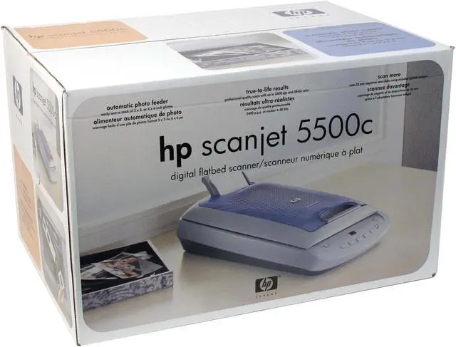 Alt view image 9 of 9 - HP Scanjet 5500C 2400 x 2400dpi USB Interface Flatbed Scanner