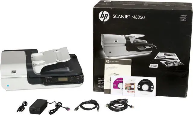 Alt view image 7 of 7 - Hp Scanjet N6350 (L2703A#BGJ) up to 2400 x 2400 dpi USB Document Flatbed Scanner