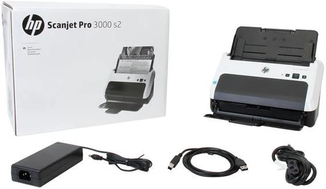Alt view image 7 of 7 - HP Scanjet Pro 3000 s2 (L2737A) Up to 600 dpi USB Color Sheetfed Document Scanner