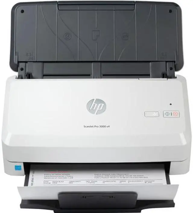 Main image of HP ScanJet Pro 3000 s4 6FW07A#BGJ 24-bit (external), 48-bit (internal) CMOS CIS 600 dpi Sheet Fed Document Scanner