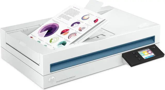 Alt view image 4 of 4 - HP 20G08A#BGJ ScanJet Enterprise Flow N6600 fnw1 Scanners