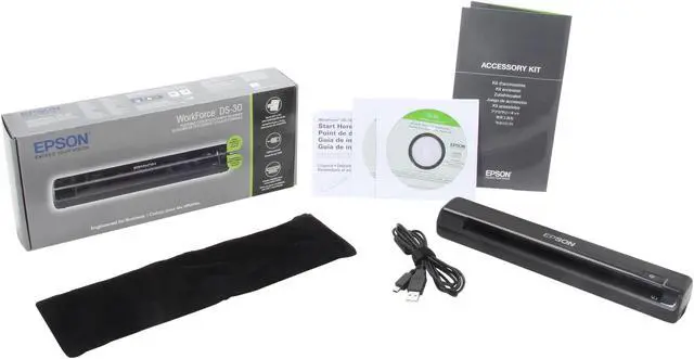Alt view image 6 of 6 - Epson DS-30 (B11B206201) Color Portable Scanner