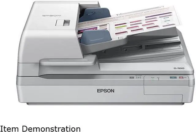 Alt view image 4 of 8 - EPSON WorkForce DS-70000 (B11B204321) Input: 16 bit / pixel / color Output: 8 bit / pixel / color CCD 600 dpi Duplex Document Scanner