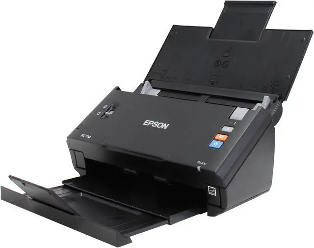 Alt view image 6 of 9 - EPSON WorkForce DS-510 ( B11B209201 ) 48-bit internal/24-bit external (Color) 16-bit internal/8-bit external (Grayscale) CIS 600 x 600 dpi Sheet-fed, one pass duplex color scanner Document Scanner