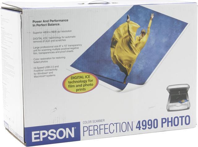 Alt view image 9 of 9 - EPSON Perfection 4990 B11B175012 4800 x 4800dpi 48bit Hi-Speed USB 2.0, IEEE 1394 (FireWire) Interface Flatbed Scanner
