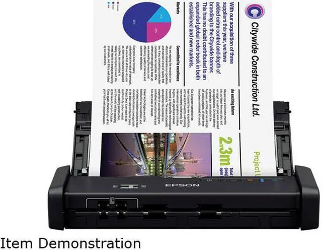 Alt view image 2 of 2 - Epson DS-320 Portable Duplex Document Scanner with ADF