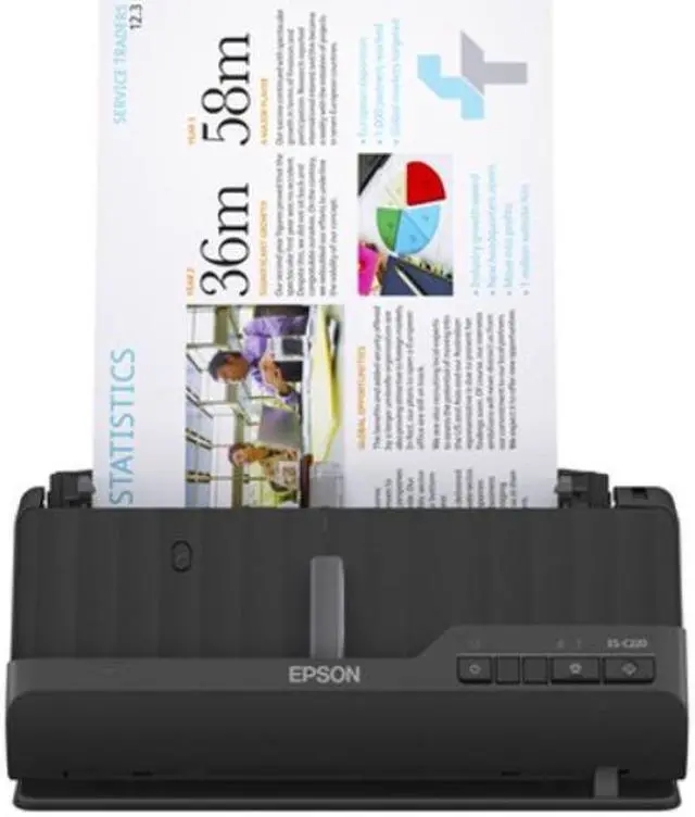 Alt view image 3 of 3 - Epson WorkForce ES-C320W Wireless Compact Desktop Document Scanner