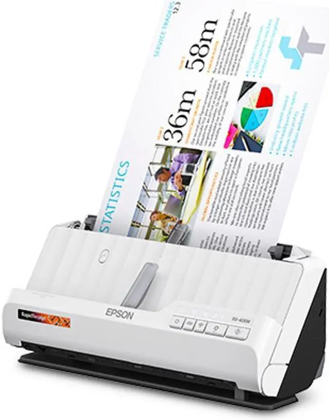 Alt view image 3 of 3 - Epson RapidReceipt RR-400W Wireless Compact Desktop Receipt and Document Scanner