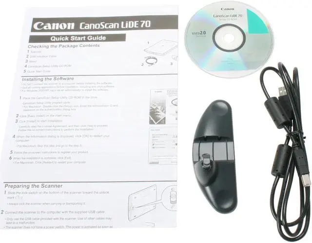Alt view image 8 of 9 - Canon LiDE70 2400 x 4800dpi 48bit USB 2.0 Hi-Speed Interface Flatbed Scanner