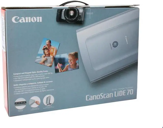 Alt view image 9 of 9 - Canon LiDE70 2400 x 4800dpi 48bit USB 2.0 Hi-Speed Interface Flatbed Scanner