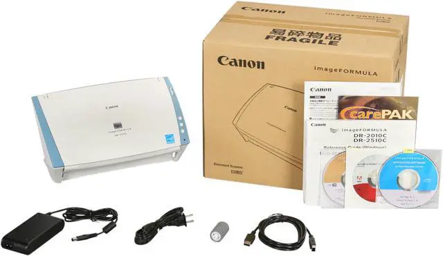 Alt view image 8 of 8 - Canon DR-2010C 2454B002 24 bit CMOS 600 dpi Sheet Fed Scanner