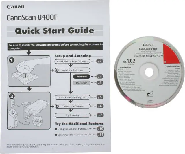 Alt view image 13 of 13 - Canon CanoScan 8400F 3200 dpi 48bit USB Interface Flatbed Color Image Scanner