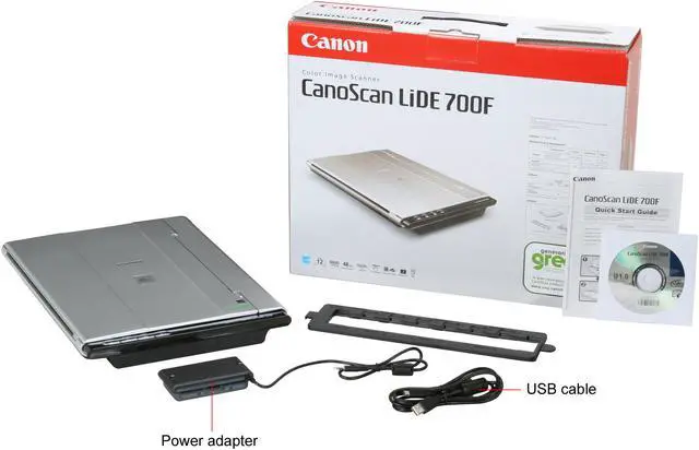 Alt view image 6 of 6 - Canon CanoScan LiDE 700F 3297B002 9600 x 9600dpi 48bit USB Interface Flatbed Scanner