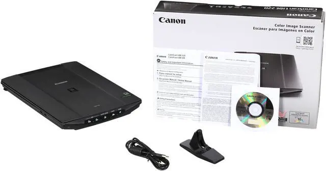 Alt view image 8 of 8 - Canon CanoScan LiDE 220 4800 x 4800dpi Color: 48-bit internal / 48- or 24-bit external
Grayscale: 16-bit input / 8-bit external Hi-Speed USB Interface Flatbed Scanner