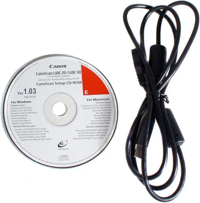 Alt view image 4 of 4 - Canon CanoScan LiDE 20 600 x 600dpi 48bit USB Interface Flatbed Scanner