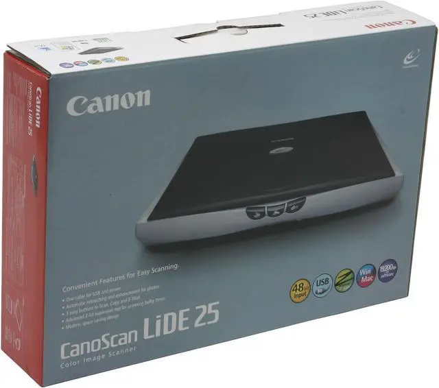Alt view image 9 of 9 - Canon CanoScan LiDE 25 0307B001 1200 x 2400 dpi 48bit USB Interface Flatbed Scanner
