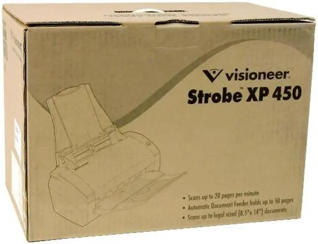 Alt view image 8 of 8 - Visioneer Strobe XP 450 PDF sxp4501d-wu 48 bit CCD 600 x 1200 dpi Sheet Fed Scanner