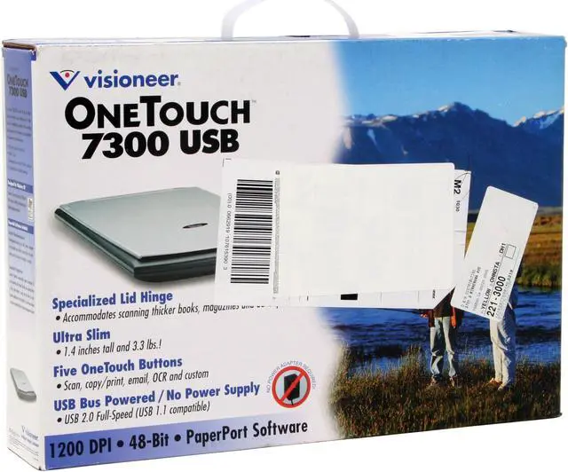 Alt view image 7 of 7 - Visioneer OneTouch 7300 1200 x 1200dpi 48bit USB Interface Flatbed Scanner