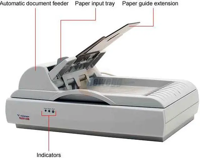 Alt view image 3 of 10 - Visioneer 9650 42 bit 600 x 1200 dpi Fast Single Pass Scanner